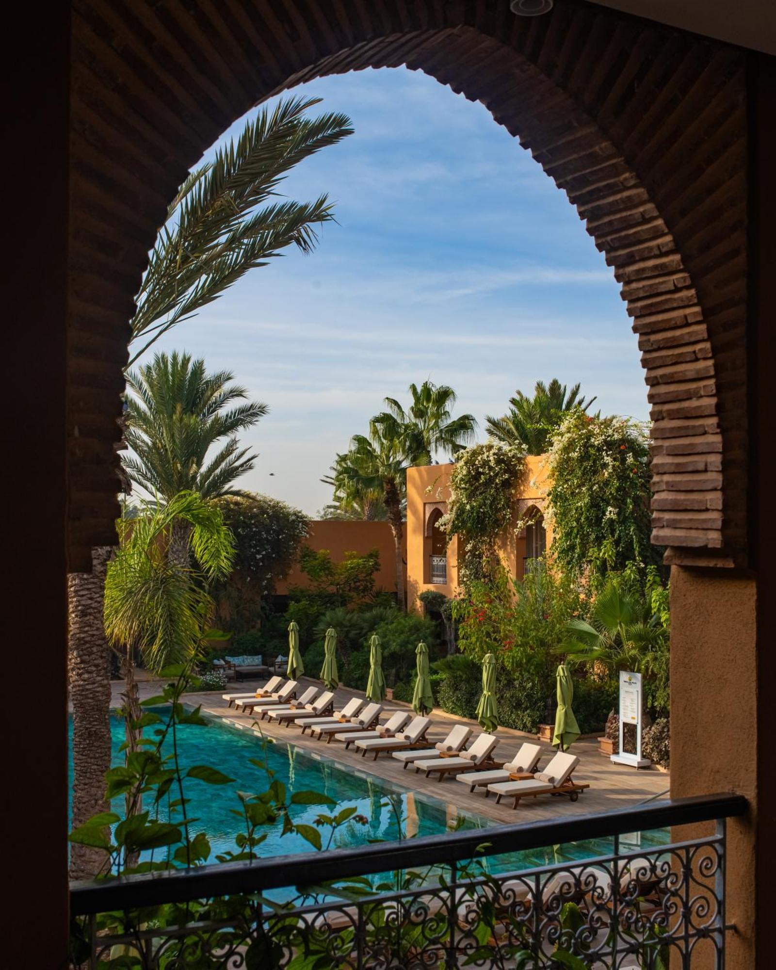 Tikida Golf Palace Agadir Dış mekan fotoğraf The swimming pool at the hotel